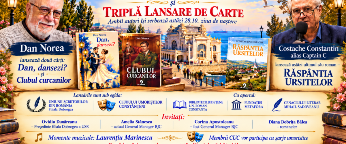 Dubla aniversare, tripla lansare de carte